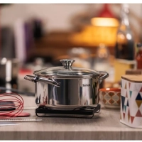 Кастрюля с крышкой Cook Eat 24 см, подходит для индукции