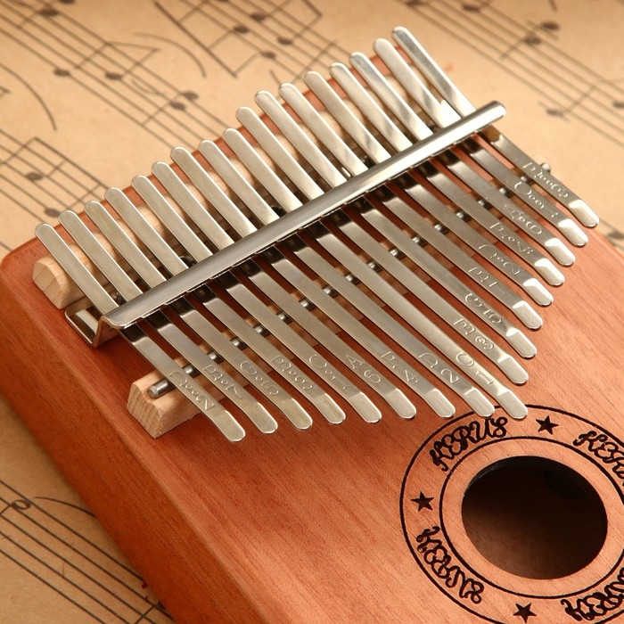 Музыкальный инструмент Калимба, коричневая, 17 нот Музыкальный инструмент Калимба, коричневая, 17 нот