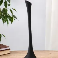 Ваза &laquo;Пять вечеров&raquo;, фристайл, d=3.5 см, 40&times;9.5 см, стекло, чёрная матовая