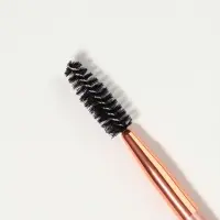 Щёточка для бровей и ресниц COFFEE, 15 (&plusmn;1) см, бронзовая