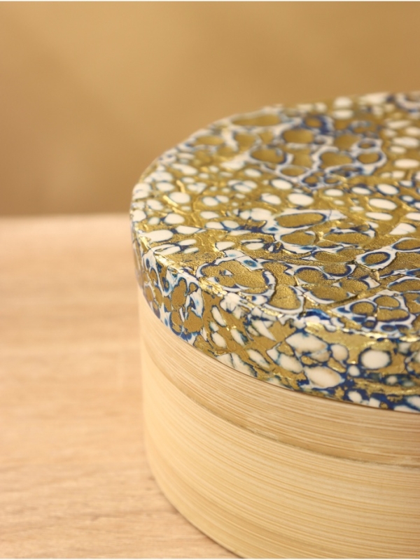 Банка для сыпучих продуктов 16х16х6,5 см, бамбук