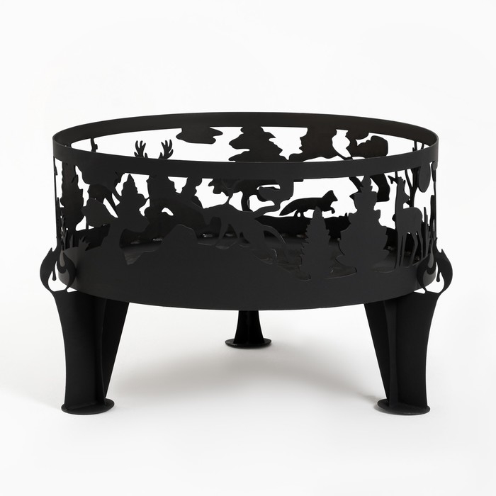 Чаша костровая "Лес", металл 3 мм, 70 х 70 х 45 см