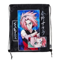 Мешок для обуви 480х380, Naruto, универсальный, чёрный Мешок для обуви 480х380, Naruto, универсальный, чёрный