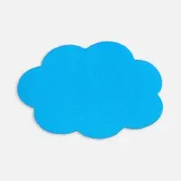 Наклейка тканевая Lunga Calum, L, голубая