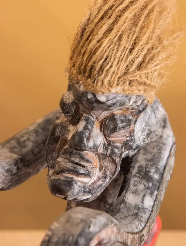 Сувенир "Абориген байкер" дерево, 35х15х30 см