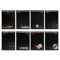 Блокнот А7 40л на гребне "INSIDE", обл мел карт 40Б7B1гр_01622