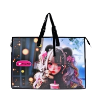 Папка А2 , 650х470х100 мм, deVENTE "I Love Anime", с ручками, пластиковая, молния сверху, внутренний карман Папка А2 , 650х470х100 мм, deVENTE "I Love Anime", с ручками, пластиковая, молния сверху, внутренний карман