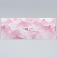 Кондитерская упаковка, коробка для кекса с окном, &laquo;Сладкая вата&raquo;, 26 х 10 х 8 см