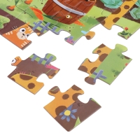 Пазлы 4 в 1 &laquo;День на ферме&raquo;, 25, 36, 49, 64 элемента