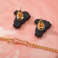 Набор детский &laquo;Выбражулька&raquo; 2 предмета: пусеты, кулон, единорог в очках, цветной