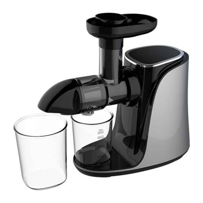 Соковыжималка BQ J2001, шнековая, 150 Вт, 0.45/1 л, 110 об/мин, чёрно-серебристая Соковыжималка BQ J2001, шнековая, 150 Вт, 0.45/1 л, 110 об/мин, чёрно-серебристая