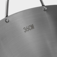 Сковорода-Wok из нержавеющей стали Hanna Kn&ouml;vell Chief, 6 л, d=36 см, с ручкой