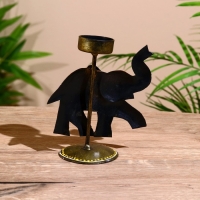 Подсвечник "Слоник" металл 23 см