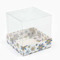 Коробка для кондитерских изделий «Снежная сказка», 10 х 10 х 10 см, Новый год Коробка для кондитерских изделий «Снежная сказка», 10 х 10 х 10 см, Новый год