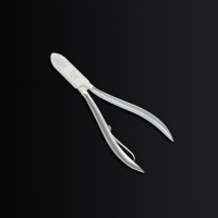 Кусачки маникюрные для кутикулы &laquo;Premium satin&raquo;, эргономичные, 10,1 см, длина лезвия - 7 мм, цвет серебристый