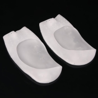 Подследники на стопу с разделителями, универсальные, силиконовые, 18,5 × 9 см, пара, цвет белый Подследники на стопу с разделителями, универсальные, силиконовые, 18,5 × 9 см, пара, цвет белый