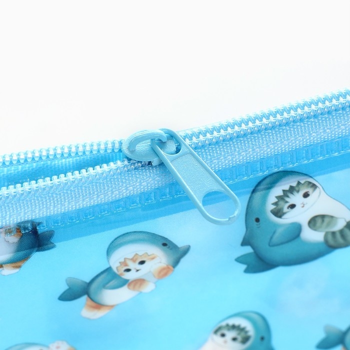 Пенал школьный мягкий плоский 9,5 х 20,5 ПВХ &laquo;1 сентября: Котятки&raquo; МИКС