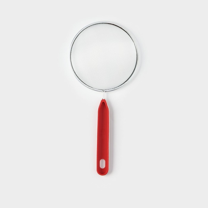 Сито для просеивания Доляна &laquo;Хозяюшка&raquo;, d=12 см, цвет красный