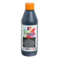 Гуашь "Луч", 500 мл, чёрная