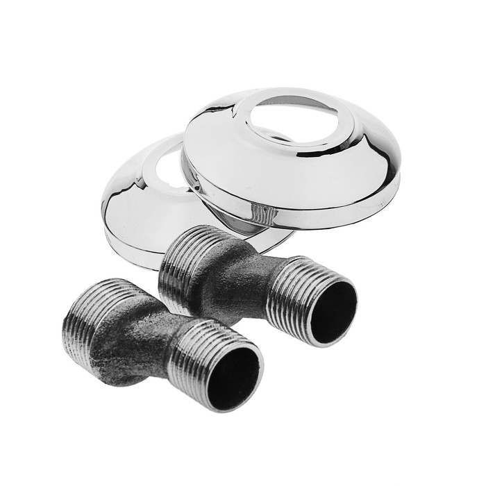 Смеситель для ванны "ОЛИМП" ОС7602, двухвентильный, длина излива 30 см, хром