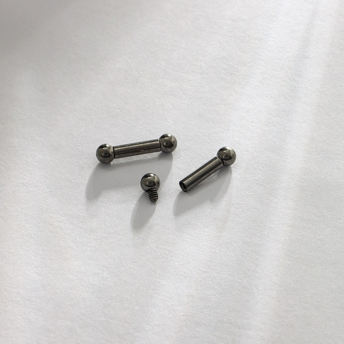 Пирсинг в язык из титана «Штанга», L=1 см , d штанги = 0,2 см, цвет серебро Пирсинг в язык из титана «Штанга», L=1 см , d штанги = 0,2 см, цвет серебро