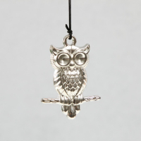 Музыка ветра металл, пластик "Филин на ветке" 5 трубок 60 см