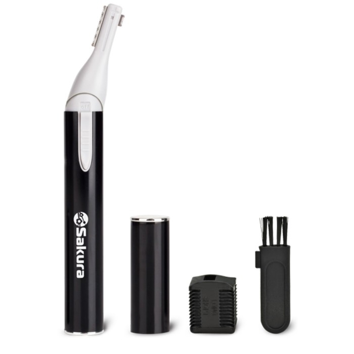 Триммер для волос Sakura SA-5521HB, для тела/лица, 1хААА (не в компл.), чёрный Триммер для волос Sakura SA-5521HB, для тела/лица, 1хААА (не в компл.), чёрный