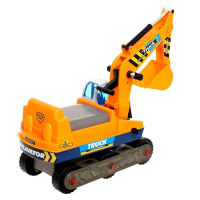 Толокар &laquo;Экскаватор&raquo;, подвижный ковш, цвет жёлтый
