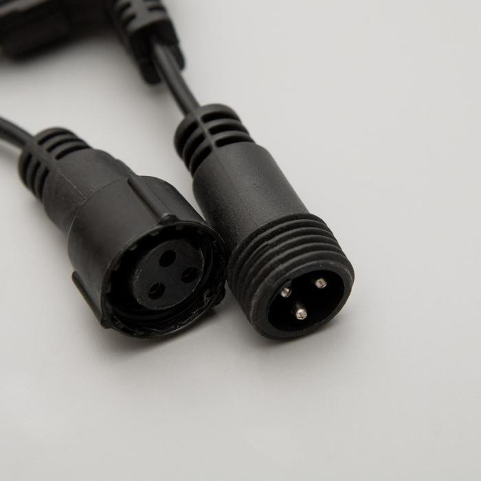 Гирлянда &laquo;Занавес&raquo; 2 &times; 6 м, IP65, УМС, тёмная нить, 1440 LED, свечение белое, 220 В