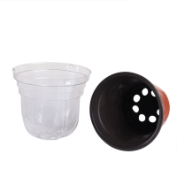 Горшок для рассады с крышкой, 250 мл, d = 9,5 &times; 15 см, (фасовка 5 шт.) Greengo