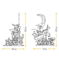 Конструктор «Новогодние истории», 536 деталей, с гирляндой Конструктор «Новогодние истории», 536 деталей, с гирляндой