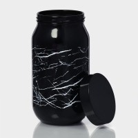 Банка стеклянная для сыпучих продуктов &laquo;Марбл&raquo;, 1 л