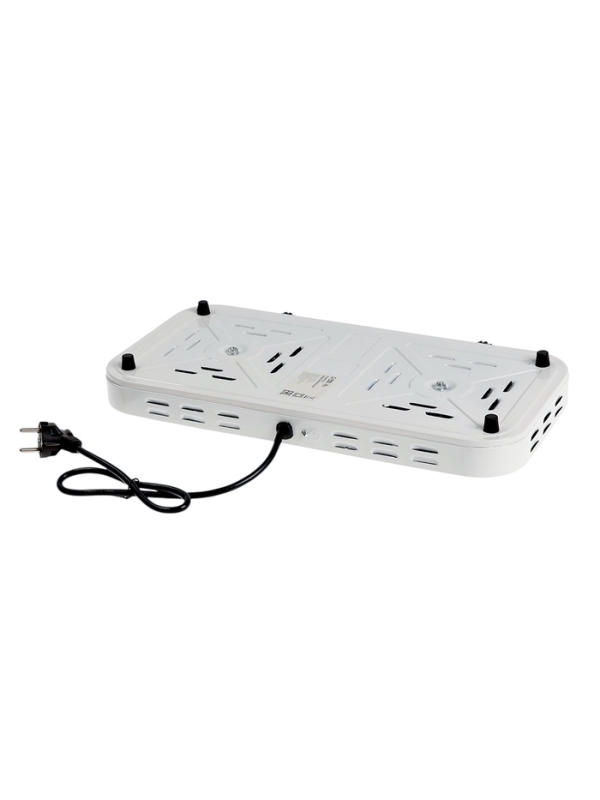 Плитка электрическая Luazon LHP-003, 2 конфорки, 2000 Вт, нагреватель спираль, белая