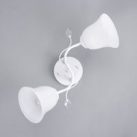 Люстра "Венди" 2х40вт Е27 Белый 49х22х23см