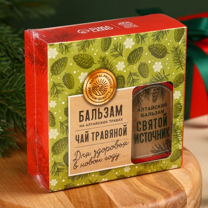 Подарочный набор &laquo;Для здоровья&raquo;: травяной чай 20 г., безалкогольный бальзам 100 г.