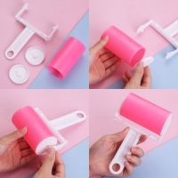 Ролик для чистки одежды в футляре силиконовый, 17&times;11&times;6 см, цвет розовый