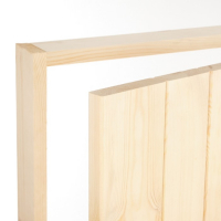 Дверной блок для бани, 170×80см, из сосны, на клиньях, массив, "Добропаровъ" Дверной блок для бани, 170×80см, из сосны, на клиньях, массив, "Добропаровъ"