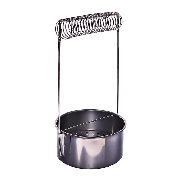 Кистемойка для художественных кистей, металлическая, с держателем, высота 4,9 см