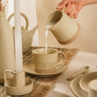 Молочник керамический SL Home &laquo;Виенто&raquo;, 350 мл, 12,5&times;9 см, цвет бежевый