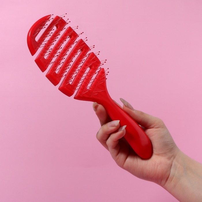 Расчёска массажная, вентилируемая, 8 × 23,5 см, цвет МИКС Расчёска массажная, вентилируемая, 8 × 23,5 см, цвет МИКС