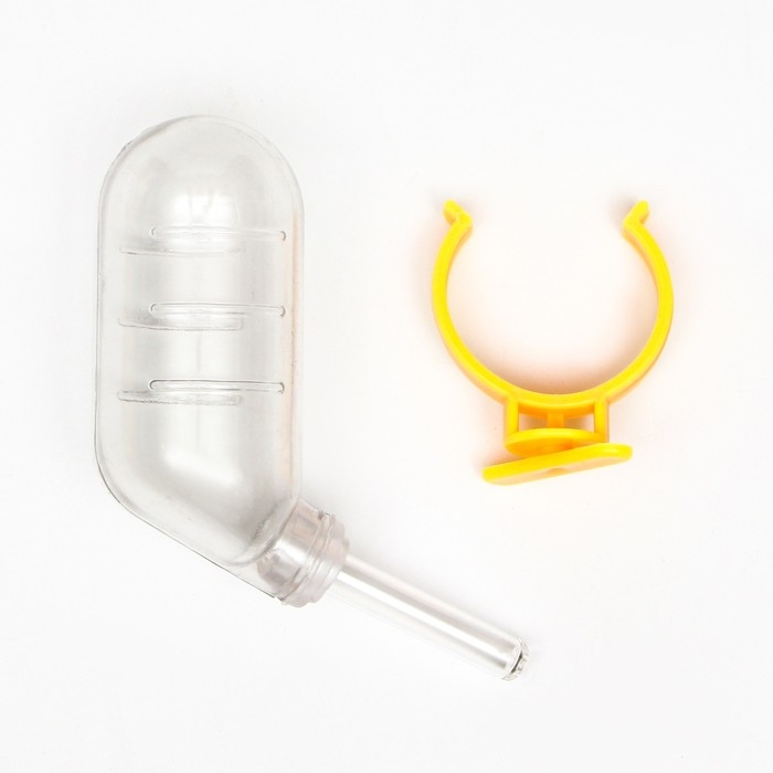 Набор для грызунов: шар 10 см и поилка 60 мл, жёлтый Набор для грызунов: шар 10 см и поилка 60 мл, жёлтый