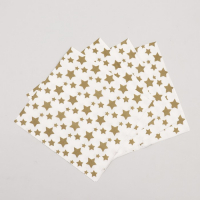 Набор посуды &laquo;С днём рождения&raquo;, золотые звёзды