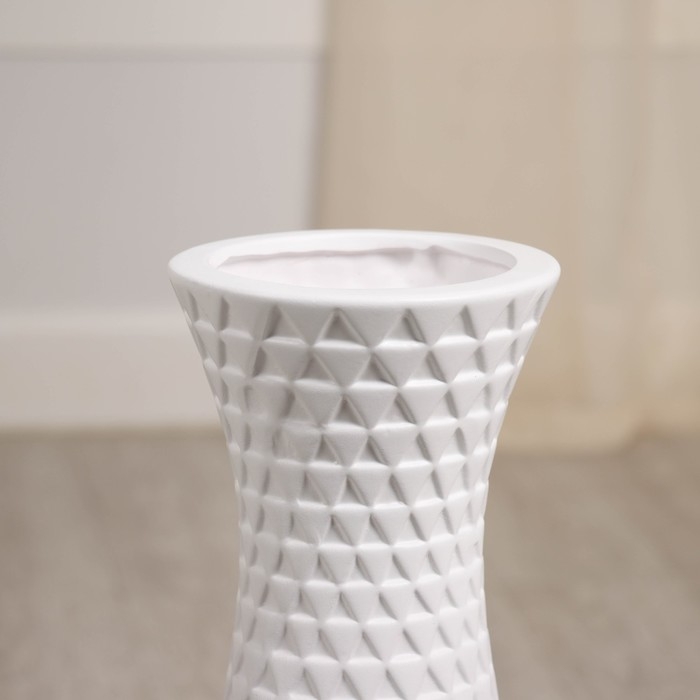 Ваза керамика напольная Ваза керамика напольная "Фестер" 58 см, белый