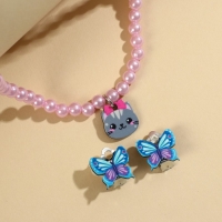 Набор бижутерии &laquo;Кусь&raquo; бусы и серьги клипсы