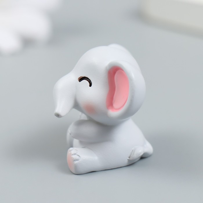 Фигурка для флорариума полистоун Фигурка для флорариума полистоун "Малыш слонёнок" 3,2х2,9 см