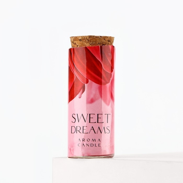 Свеча в колбе &laquo;SWEET DREAMS&raquo;, карамель, высота 8 см