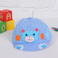 Кепка детская &laquo;Мишка&raquo;, р-р. 52-54 см, цвета МИКС