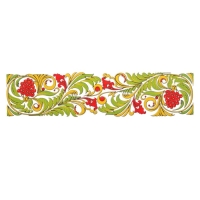 Термотрансфер &laquo;Хохлома&raquo;, полоса, 25 х 6 см, набор 10 шт.