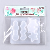 Форма силиконовая универсальная &laquo;Заколка&raquo;, 3 вида заколки