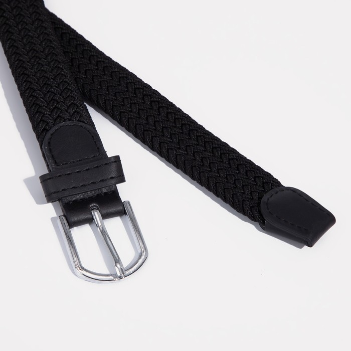 Ремень женский, ширина 2,5 см, пряжка металл, цвет чёрный